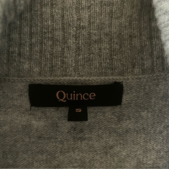 New! Quince Cashmere Open Cardigan Sweater - Heather Grey - Picture 7 of 9